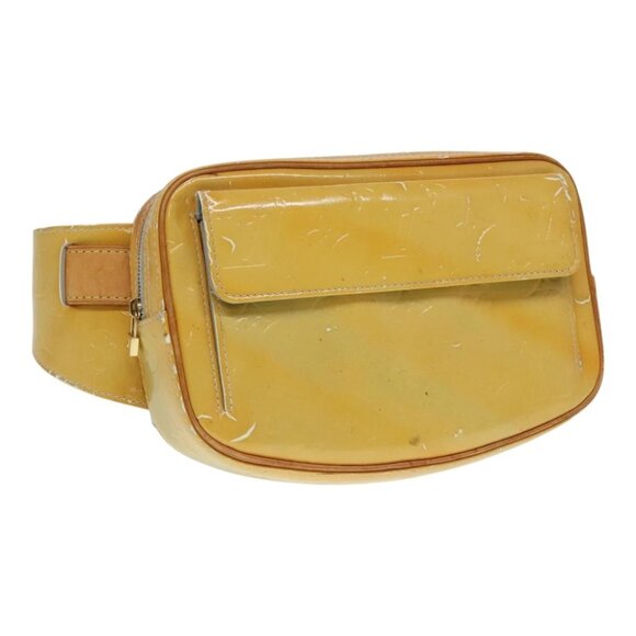 LOUIS VUITTON Monogram Vernis Fulton Waist bag Gris M91041 LV Auth 93161 - Picture 1 of 16